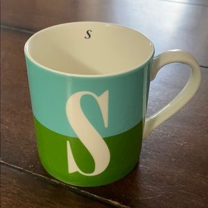 Kate Spade “S” Coffee Cup